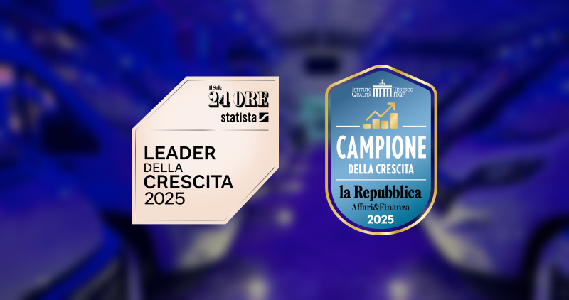 Siamo Campioni della Crescita 2025 e Leader della Crescita 2025